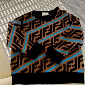 FF monogram intarsia jumper, FENDI